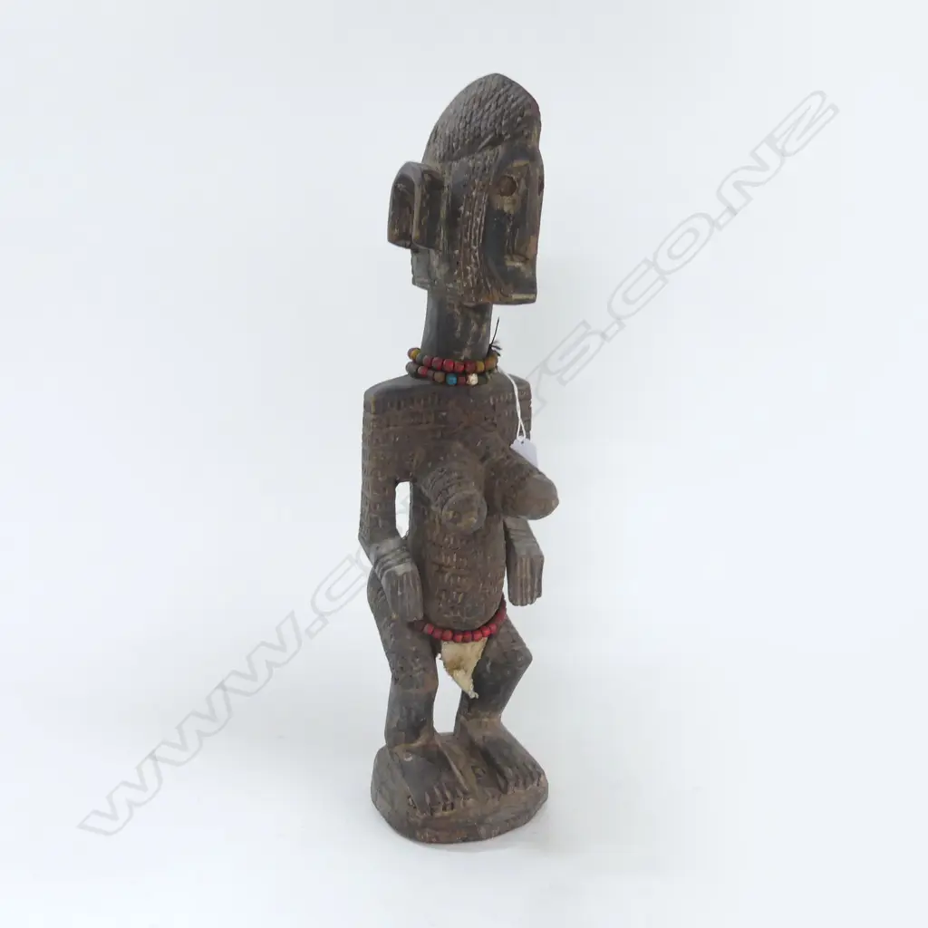 CARVED WOODEN FEMALE AFRICAN FIGURE H.520mm Image 1++