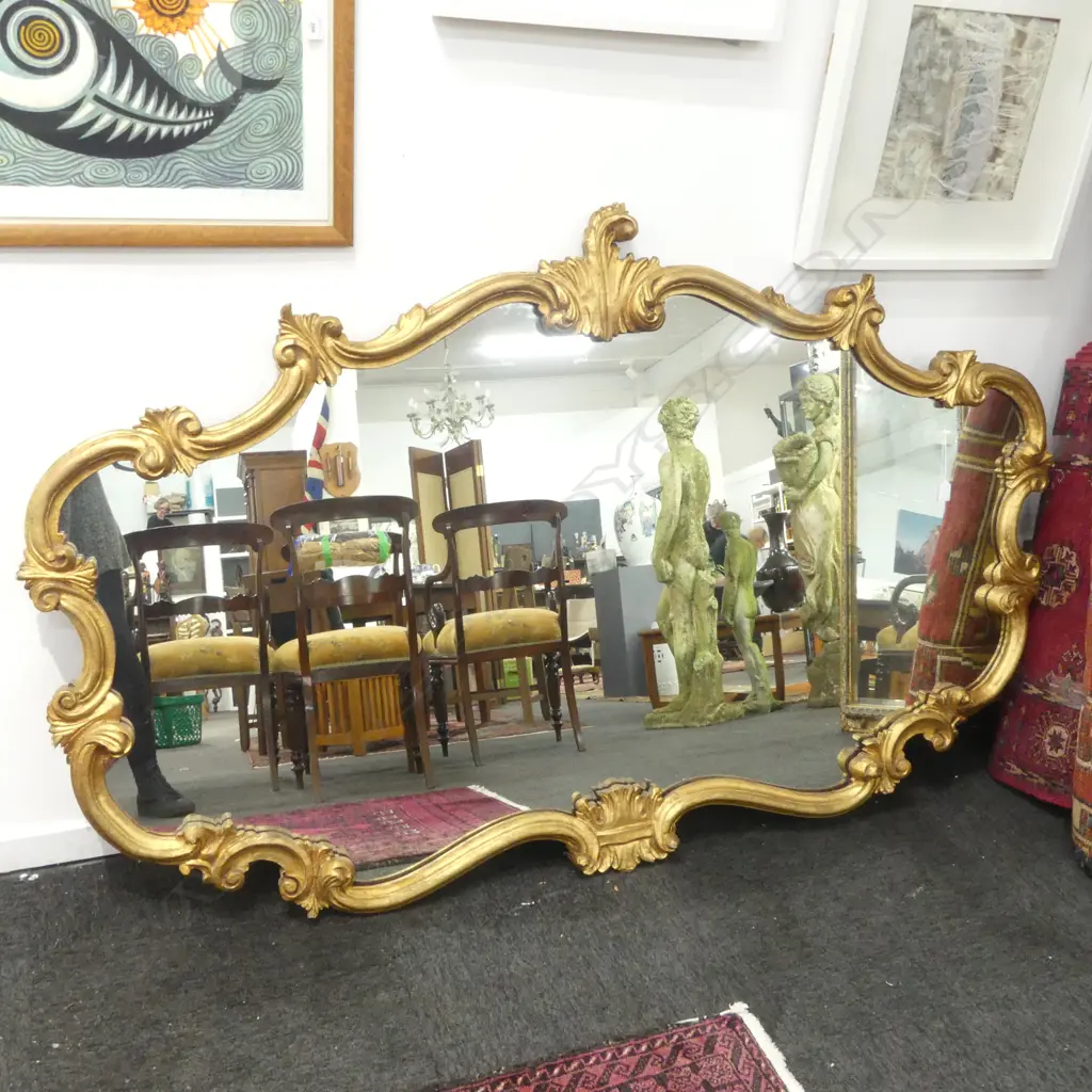 LG ORNATE GILT FRAMED MIRROR 1070x1740mm Image 1++