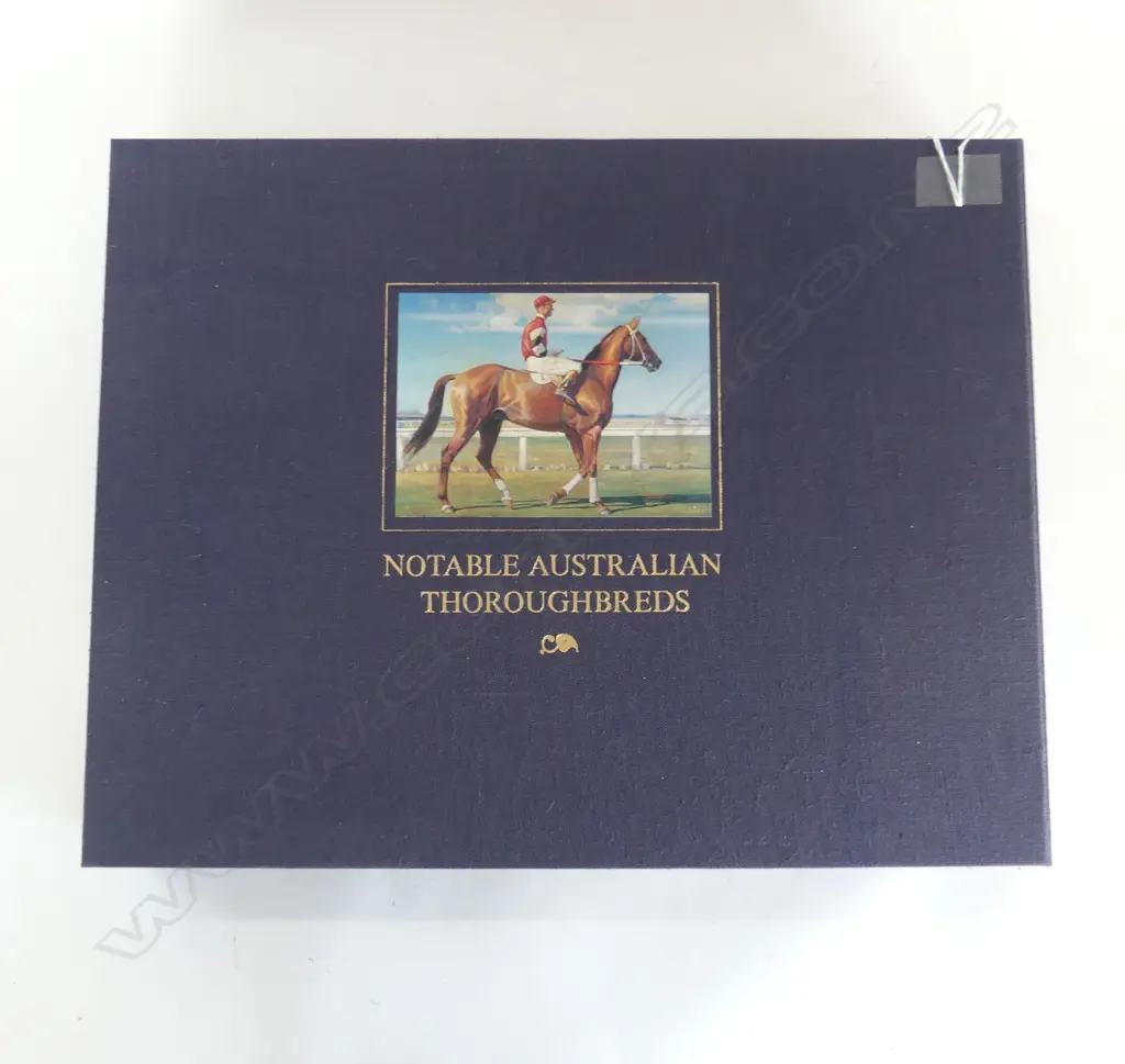 CASED BOOK; NOTABLE AUSTRALIAN THOROUGHBREDS, ALISTER TAYLOR 1981 340x435mm Image 1++
