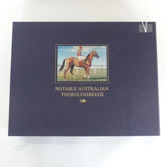 CASED BOOK; NOTABLE AUSTRALIAN THOROUGHBREDS, ALISTER TAYLOR 1981 340x435mm