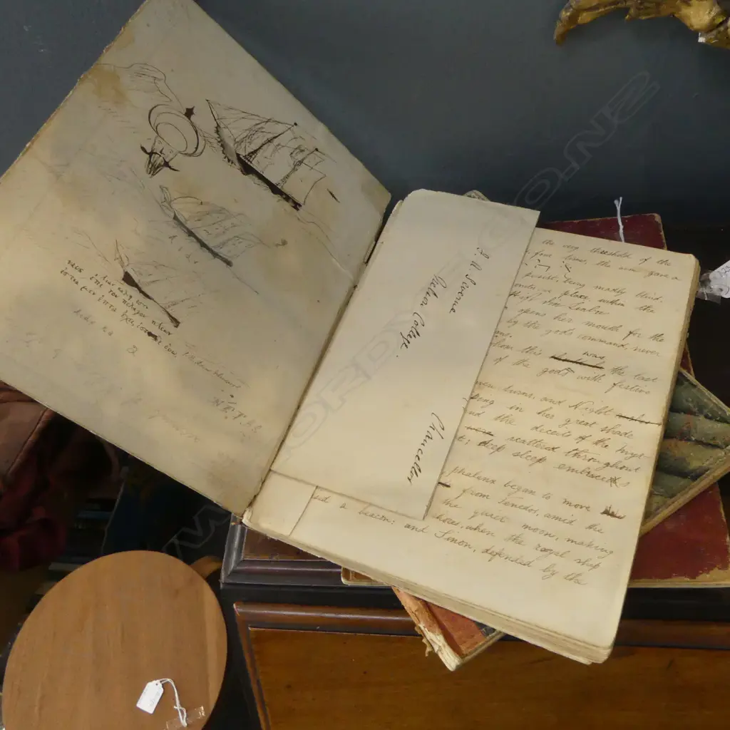 3 ANTIQUE JOURNALS; MULTIPLE LANGUAGES Image 1++