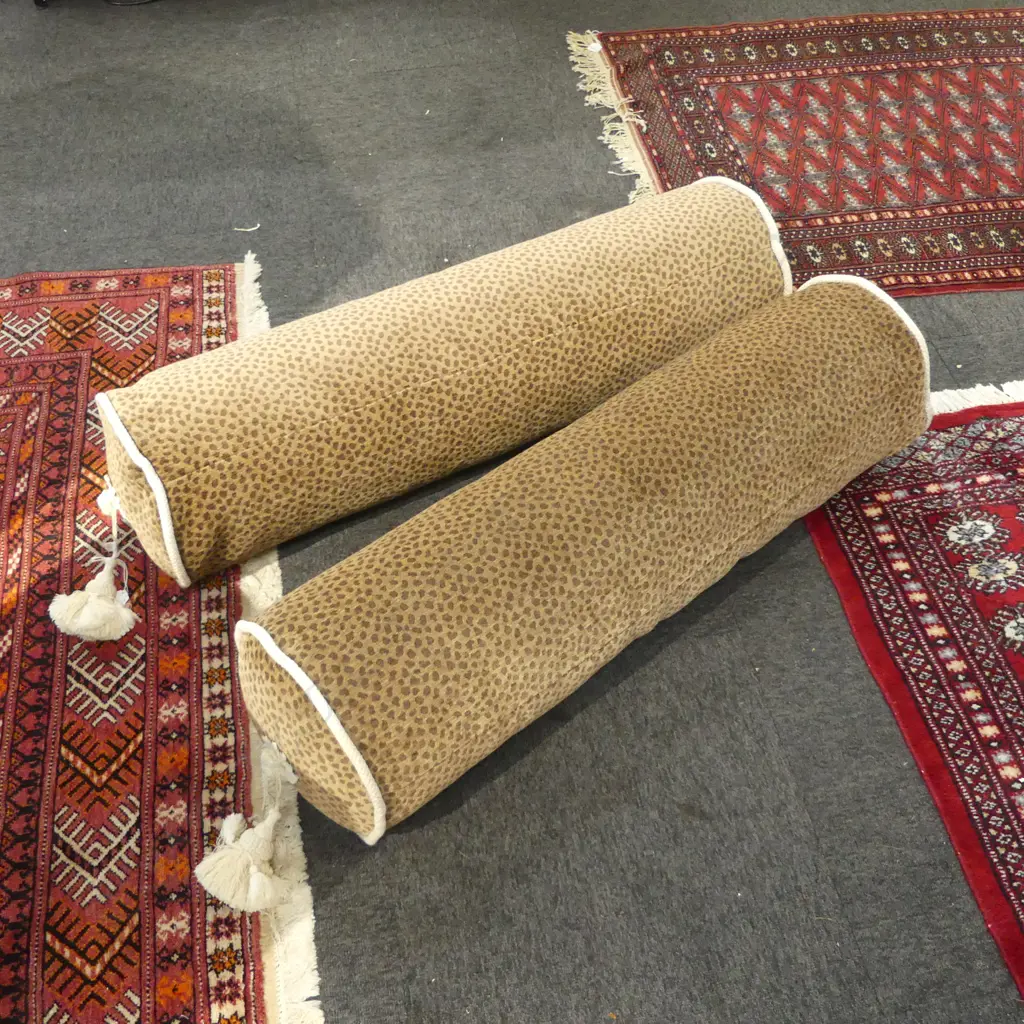 PR LEOPARD PRINT BOLSTER CUSHIONS L.1000mm Image 1++