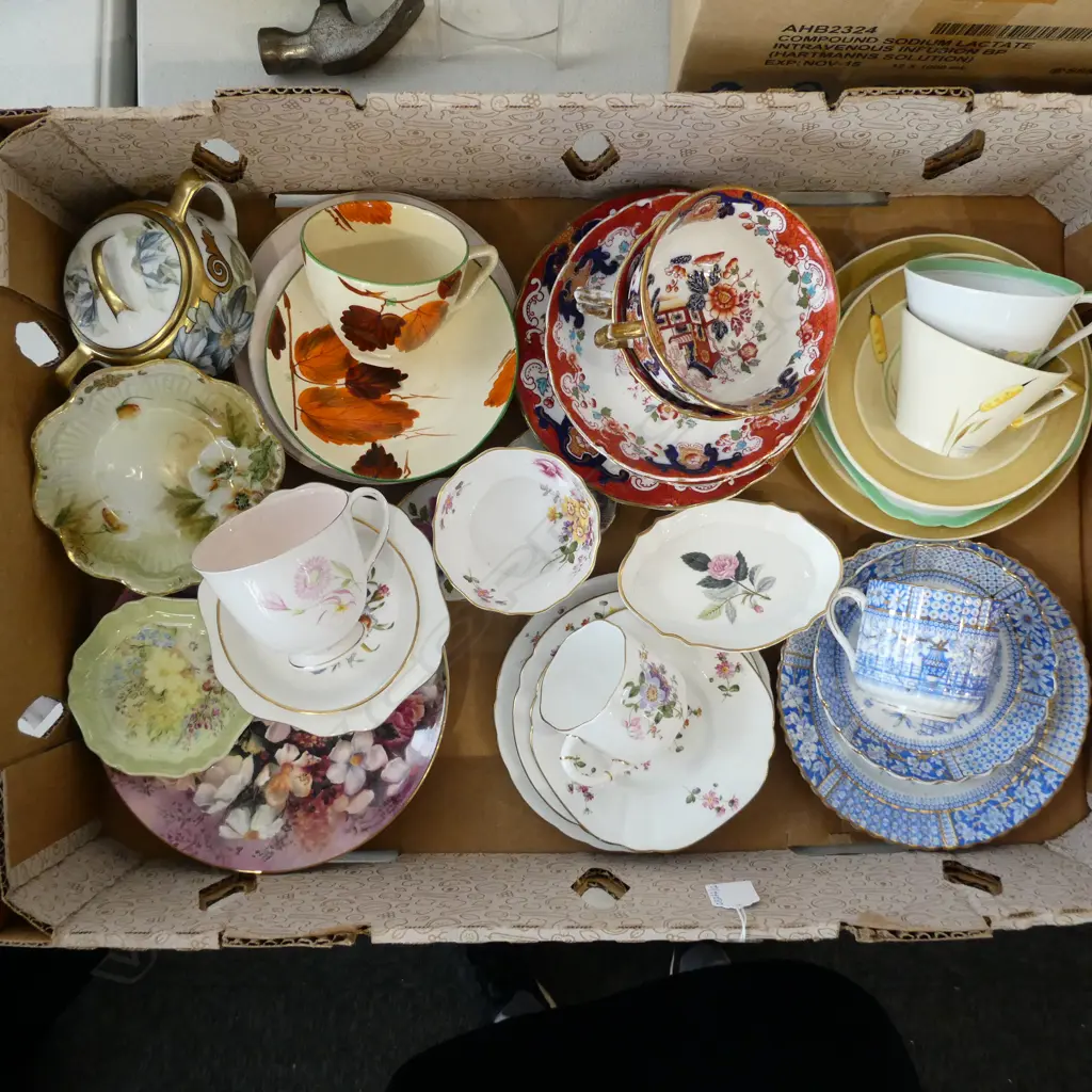 ASST. CHINA INCL. ART DECO TRIOS, ROYAL CROWN DERBY, DISHES, TRIOS, ETC Image 1++