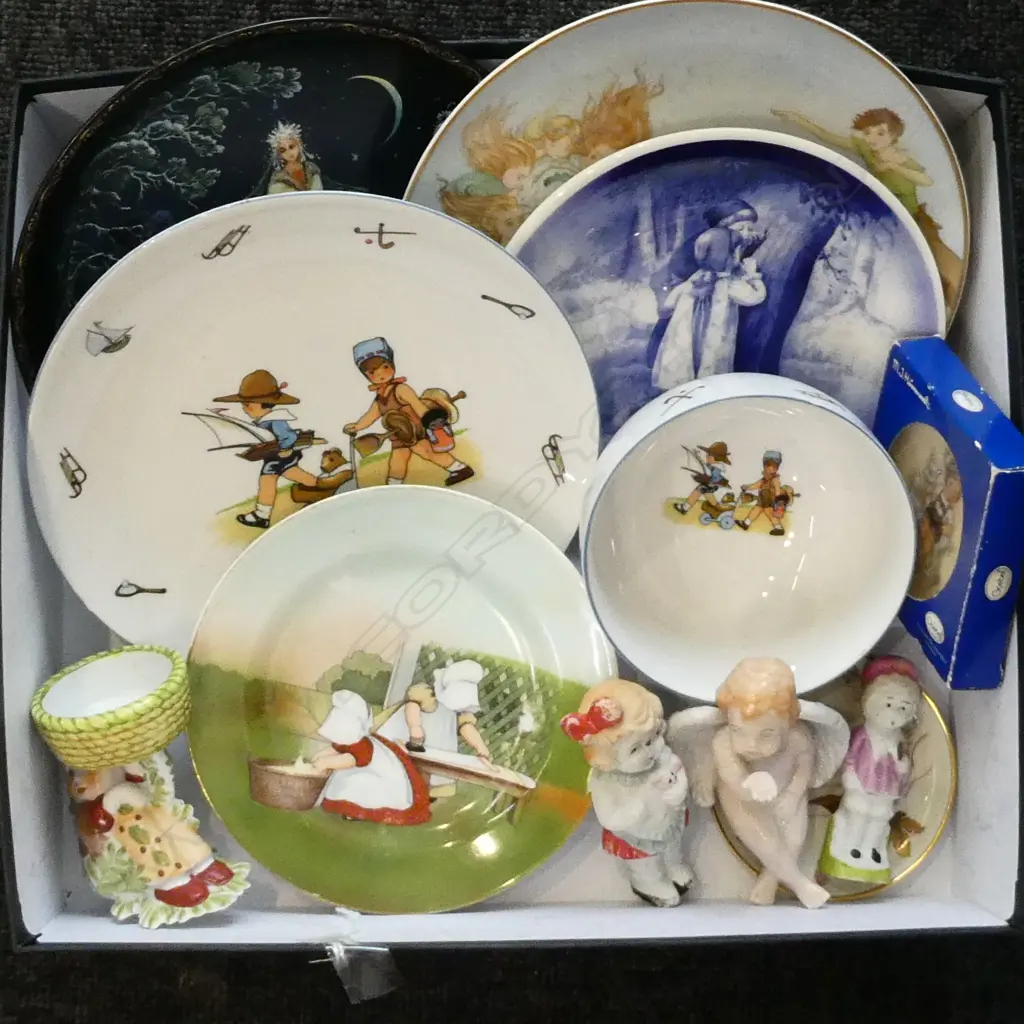 ASSTD. CHILDREN’S CHINA – HUMMEL DISH, BLUE & WHITE PLATE, VILLEROY & BOCH ETC   Image 1++