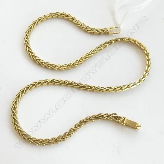 18CT NECKLACE L.400mm 21.3gms