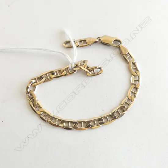 9CT BRACELET, FAULTED 4.5gms