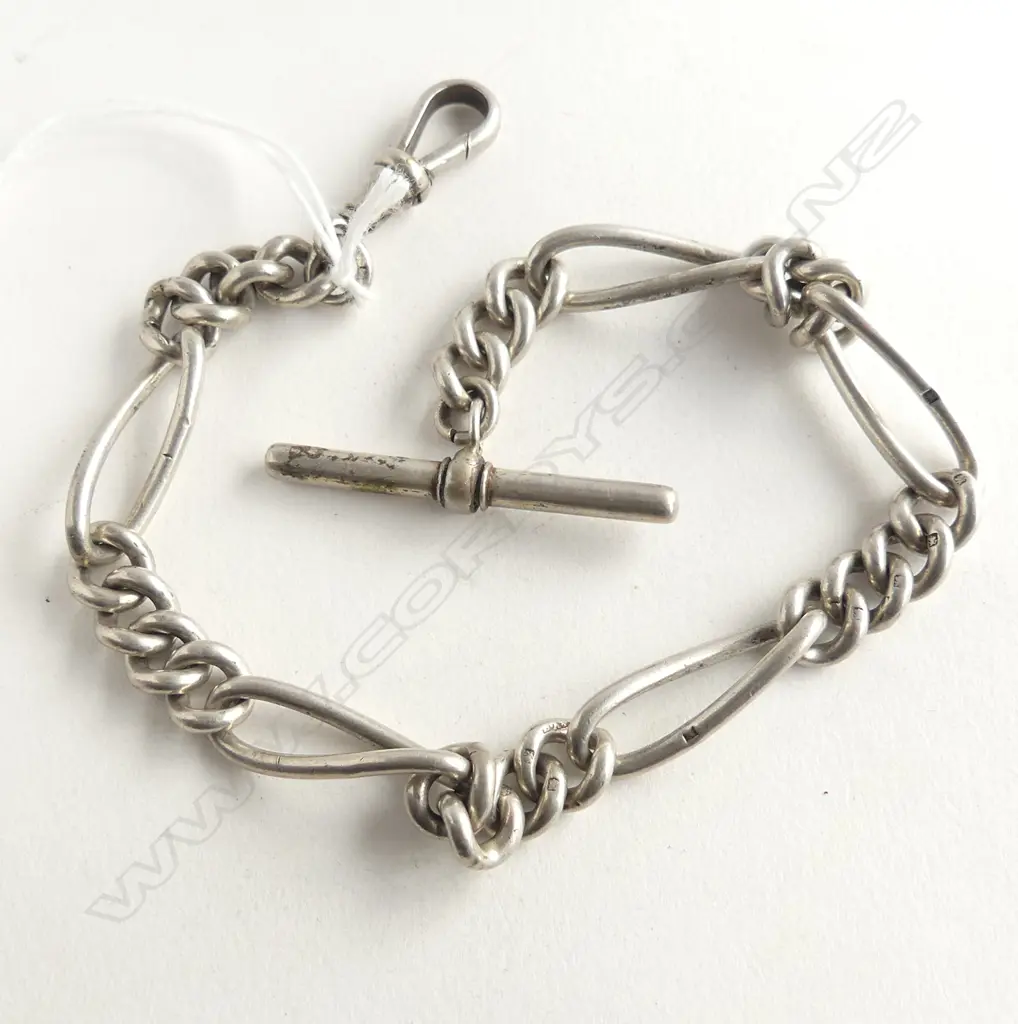 STG SILVER FOB CHAIN L.300mm 53gms Image 1++