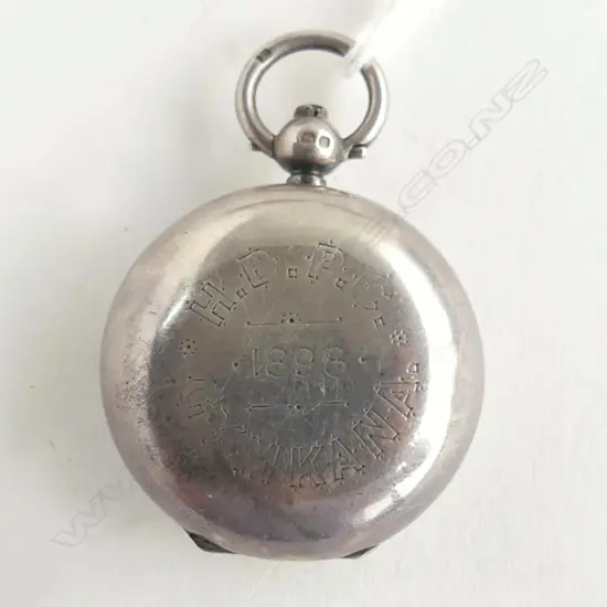 STG SILVER SOVEREIGN CASE, B'HAM 1896 31.3gms + COIN