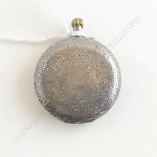 925 SILVER CASED POCKET WATCH Dia.400mm FAULTS