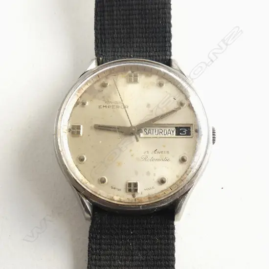 VINTAGE SWISS EMPEROR 25 Jewels Rotomatic GENTS WRIST WATCH