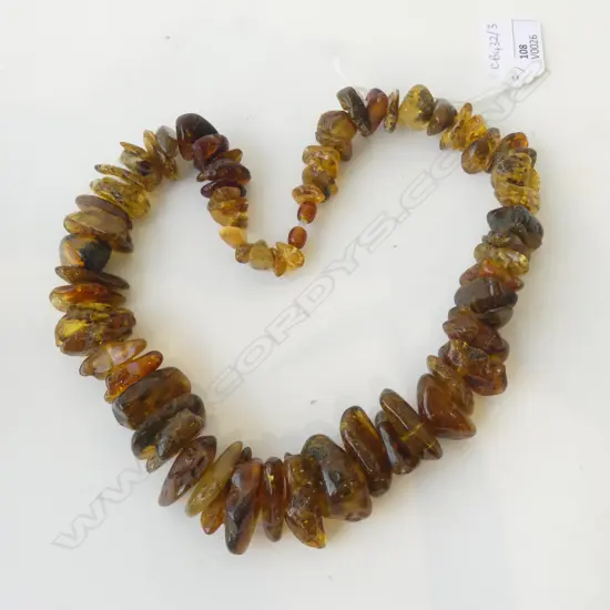 AMBER NECKLACE L.540mm