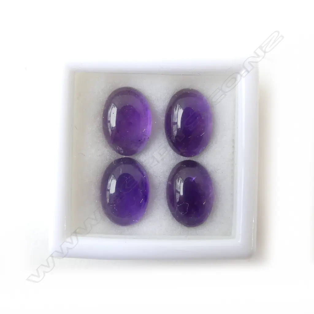 AMETHYST CAB'S 14.0 X 10.0 4X PIECES =22.23 CTS Image 1++