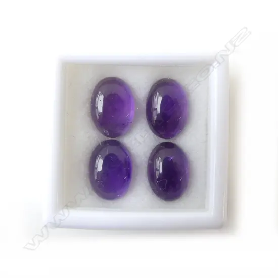 AMETHYST CAB'S 14.0 X 10.0 4X PIECES =22.23 CTS