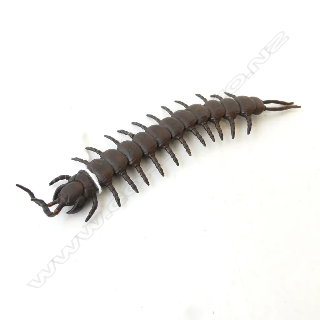 BRONZED METAL ARTICULATED CENTIPEDE L.135mm Image 1++
