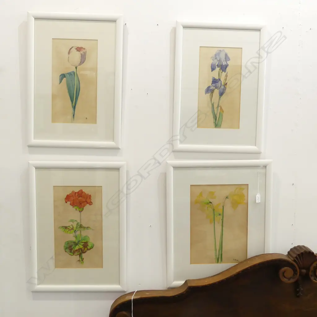 4 FLOWER WCS BY J. PAGE 1976 325x230mm Image 1++