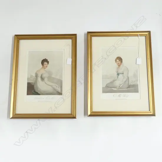 2 LITHOGRAPH PRINTS 'WINDSOR CASTLE' & 'MRS Q' (COPIES VERSO) 255x185mm