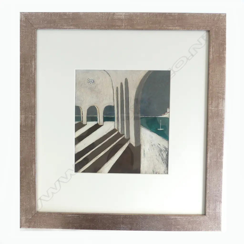 MARY KNOTT 'LIGHT THROUGH THE CLOISTER' MIXED MEDIA ON PAPER signed & dated 2007 260 X 240mm Image 1++