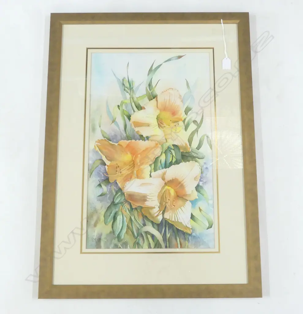 BETTY OAKES, LILIES WC, 555x340mm Image 1++