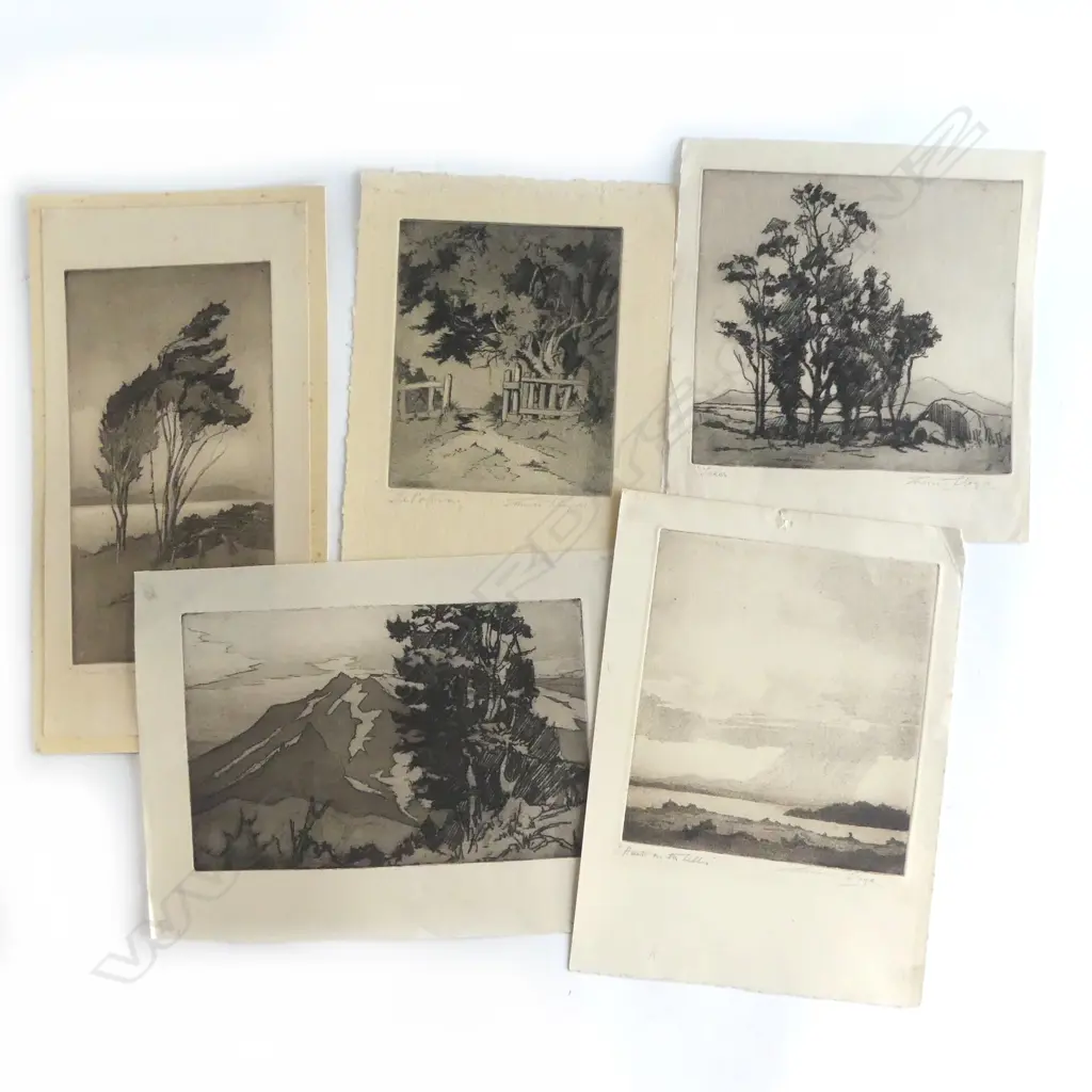 FIVE CONNIE LLOYD ETCHINGS  Image 1++