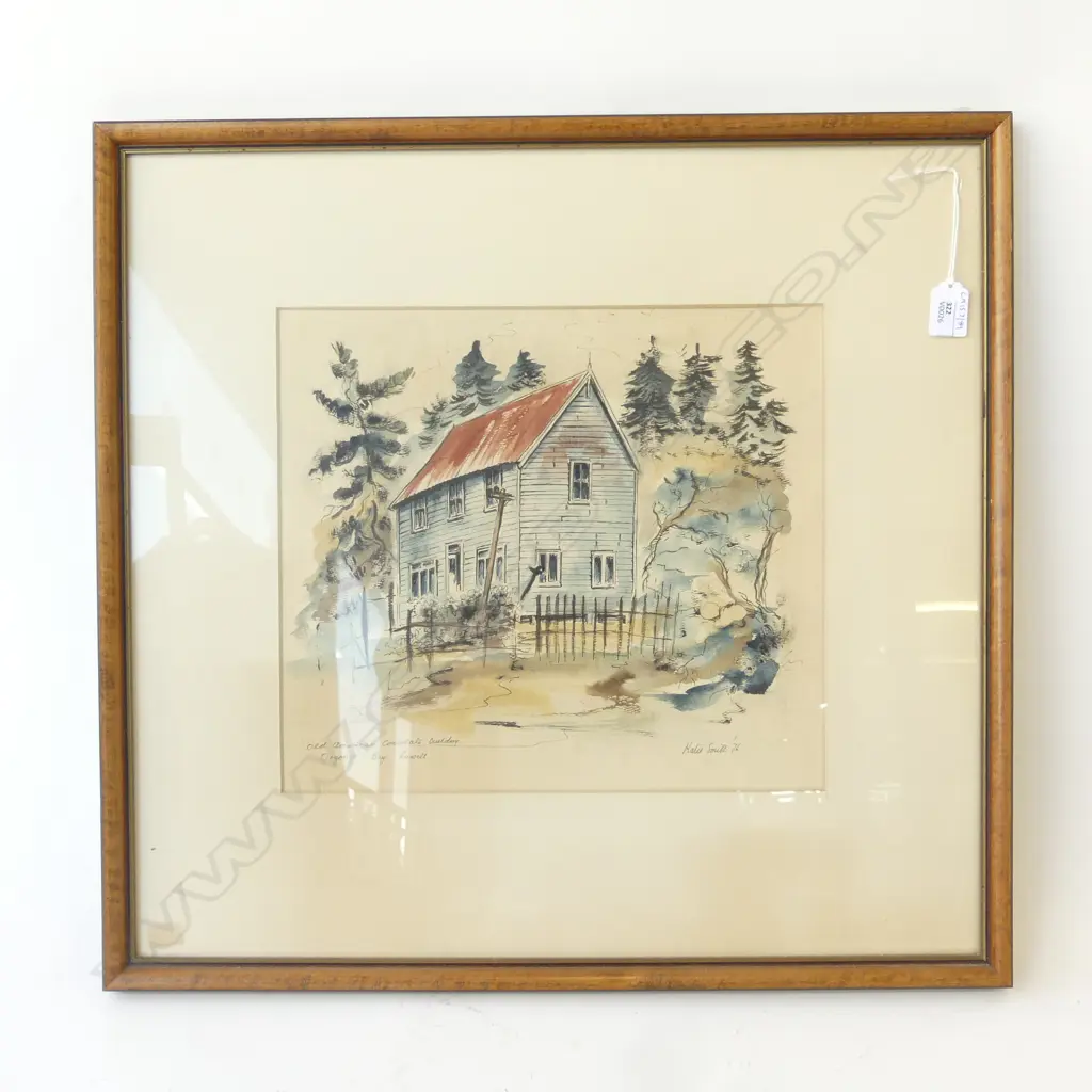 W/C OLD AMERICAN CONSULATE BUILDING ORONGA BAY RUSSELL BY KATE SMITH H560 W590MM Image 1++