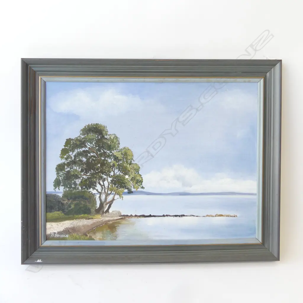 OIL ON BOARD TINOPAI BY DIANA JAMES H560 L720MM Image 1++