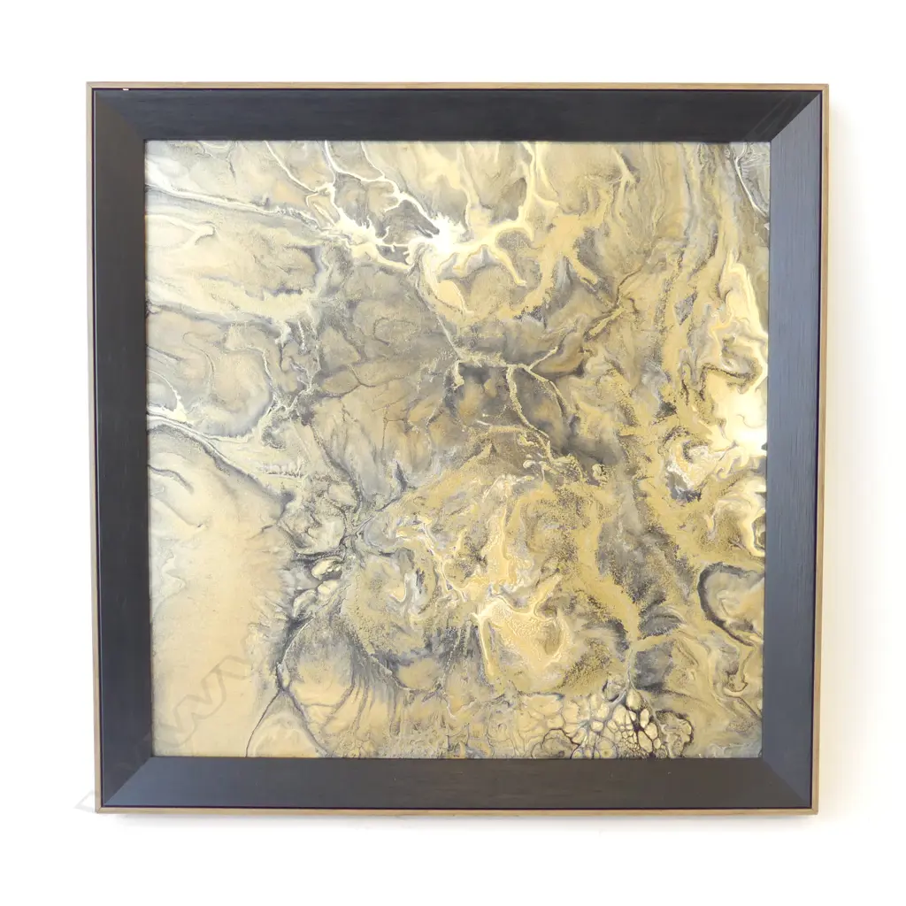 MODERN ARTWORK GOLDEN GLOW BY GLORIA BENSTEAD H580 L580MM Image 1++