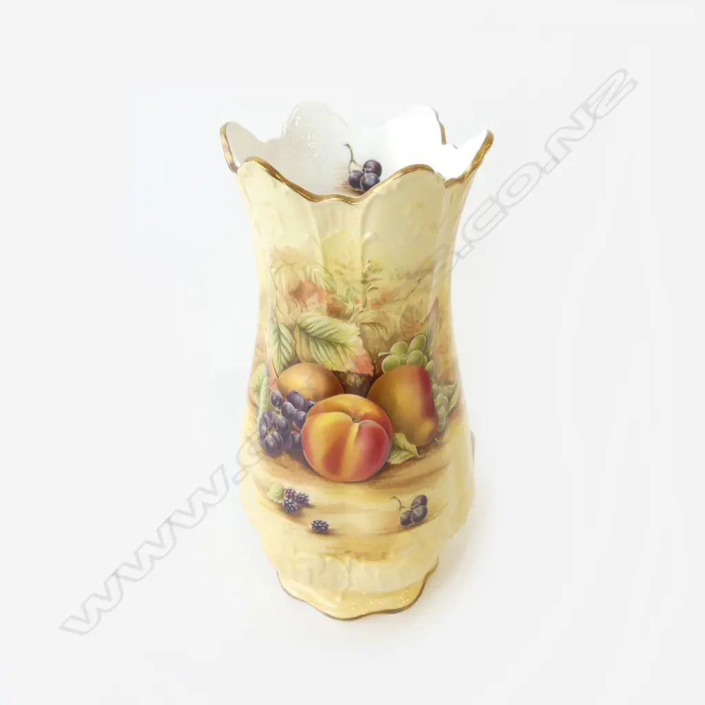 AYNSLEY ORCHARD GOLD VASE H.210mm Image 1++