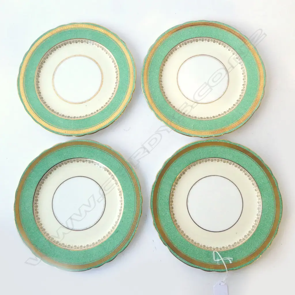 8 AYNSLEY CHINA DURAM PAT DINNER PLATES Image 1++