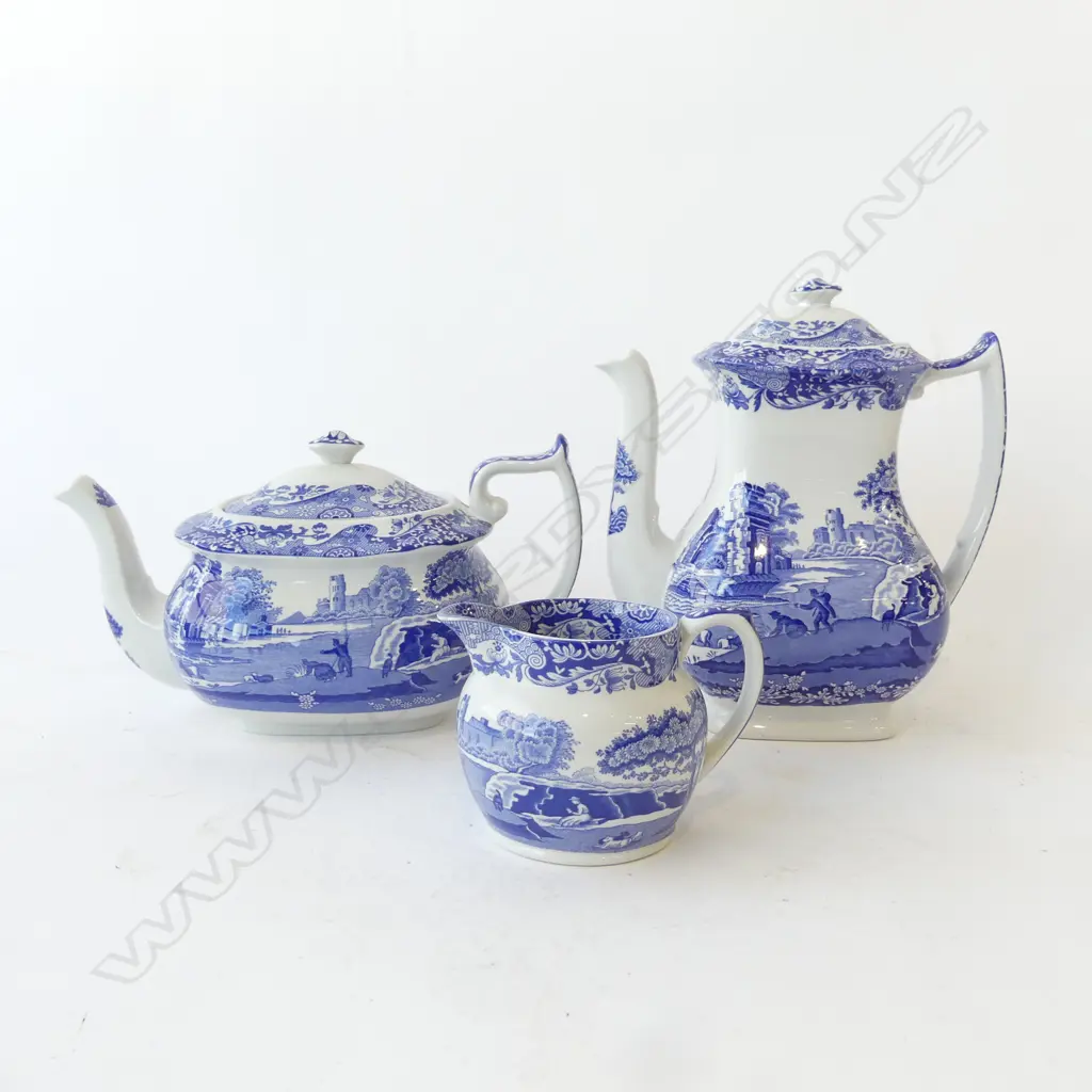 SPODE ITALIAN COFFEE POT, TEAPOT & JUG H.215mm Image 1++