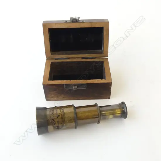 VINTAGE STYLE 2 DRAW MAGNIFYING TELESCOPE L.120 / 60mm, BOXED