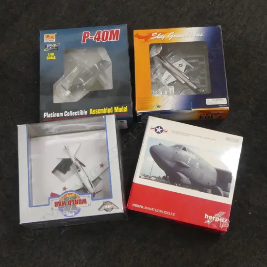 4 ASST. MODEL FIGHTER PLANES, BOXED...