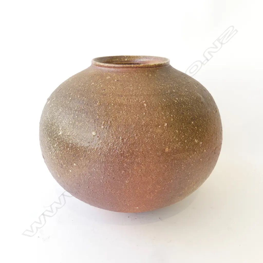 SIGNED LARGE STUDIO POTTERY VASE H.230MM Image 1++