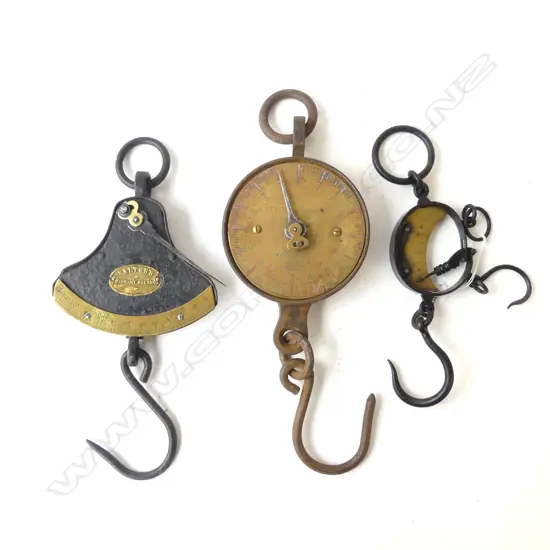 3 ANTIQUE SPRING BALANCES