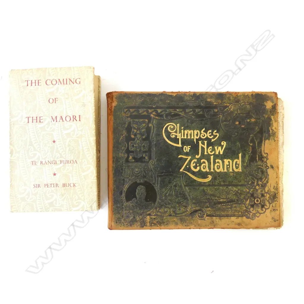 2 BOOKS; GLIMPSES OF NZ & THE COMING OF THE MAORI Image 1++