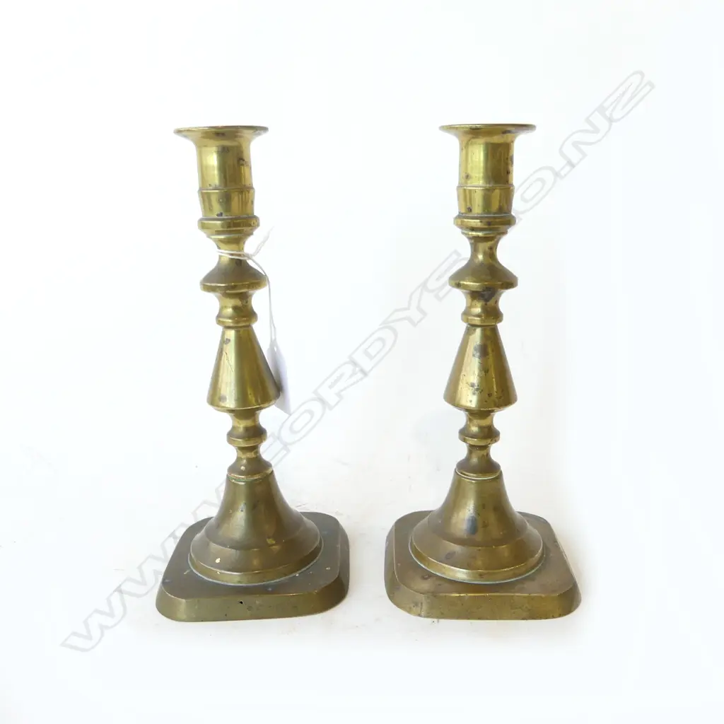 PR HEAVY BRASS CANDLESTICKS H.220mm Image 1++
