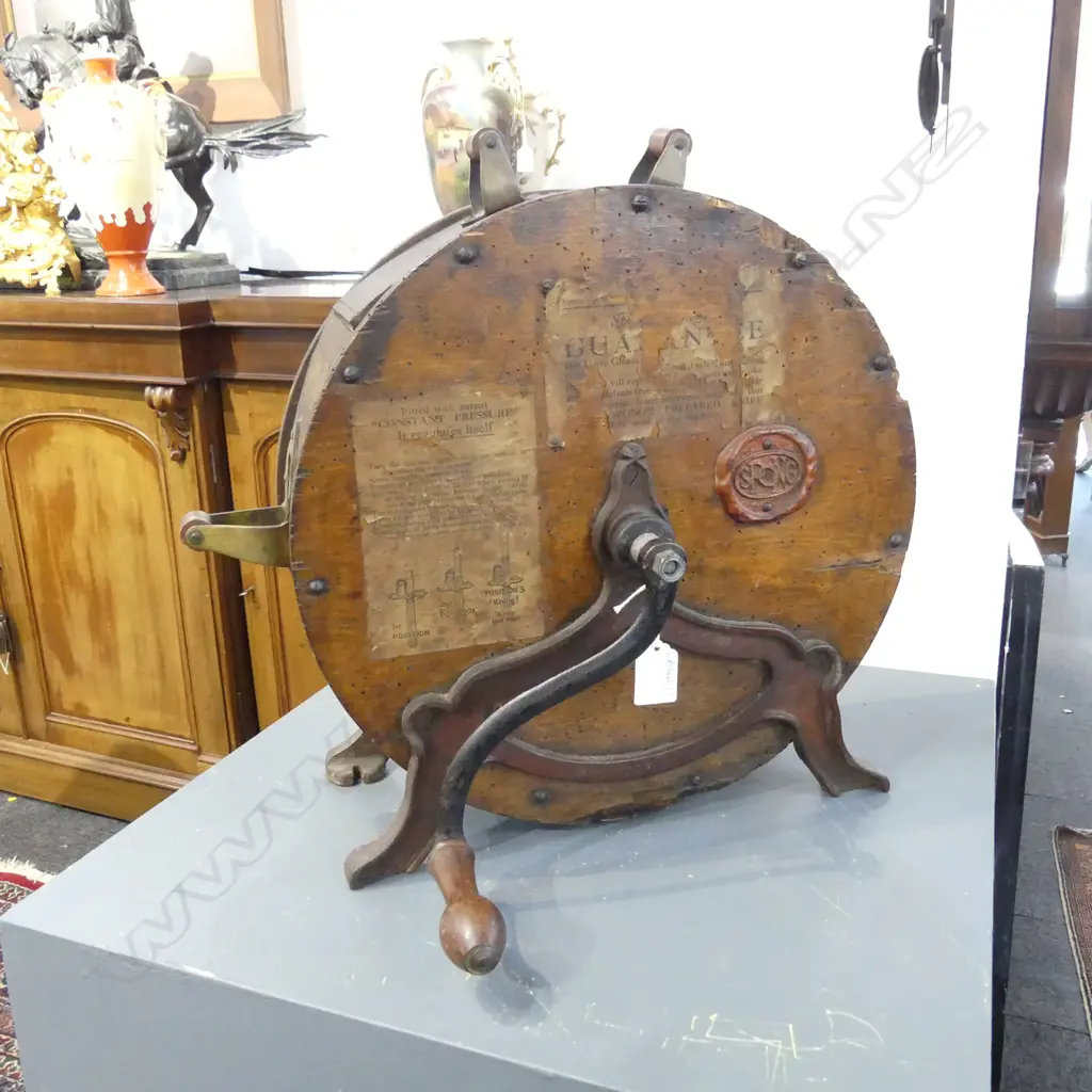 ANTIQUE KNIFE SHARPENER H.400mm (OLD BORER HOLES) Image 1++