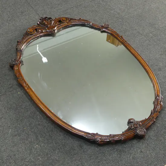 CARVED WOODEN MIRROR 1060x710mm