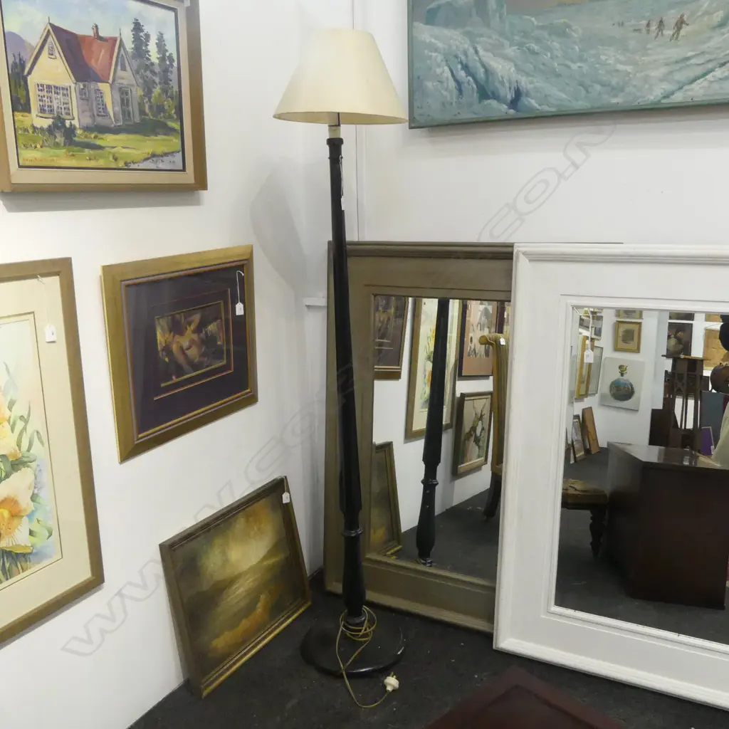 EBONISED STANDARD LAMP H.1770mm Image 1++