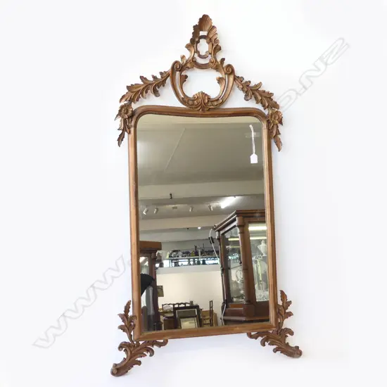 ORNATE CARVED WOODEN MIRROR 1350x750mm