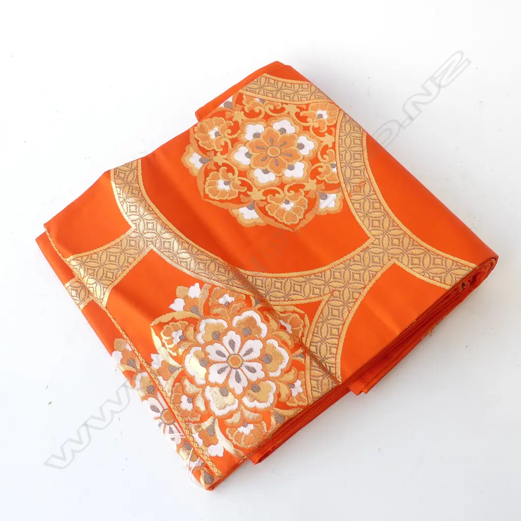 JAPANESE QUALITY VINTAGE HAND WOVEN SILK OBI Image 1++