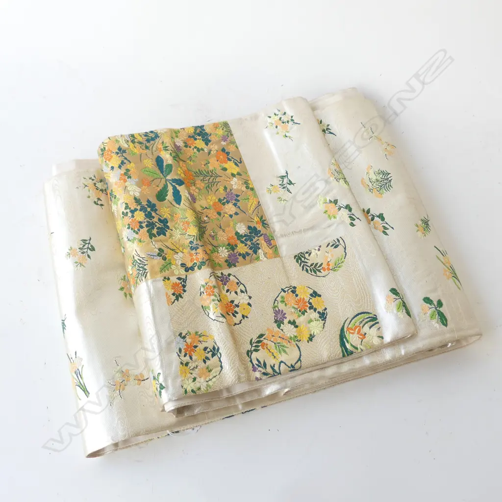 JAPANESE QUALITY VINTAGE HAND WOVEN SILK OBI Image 1++
