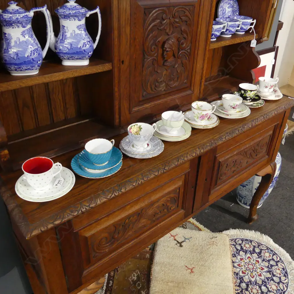 8 FANCY CUP SAUCER & PLATE SETS: R/ALBERT + AYNSLEY + SUSIE COOPER ETC Image 1++