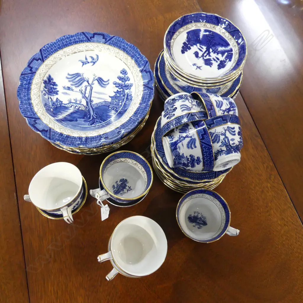 ASST. REAL OLD WILLOW INCL. 6 PLATES 240mm dia ETC Image 1++