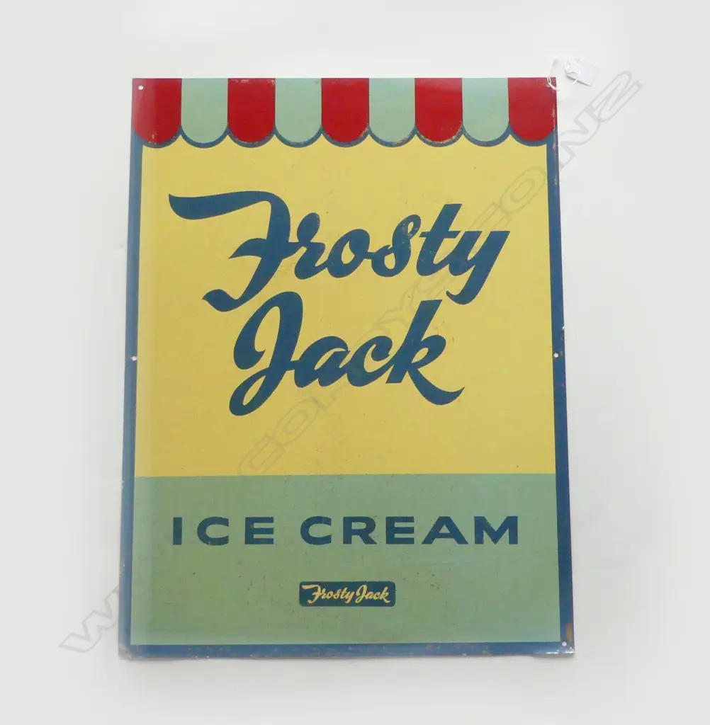 METAL SIGN 'FROSTY JACK ICE CREAM' 610x460mm Image 1++