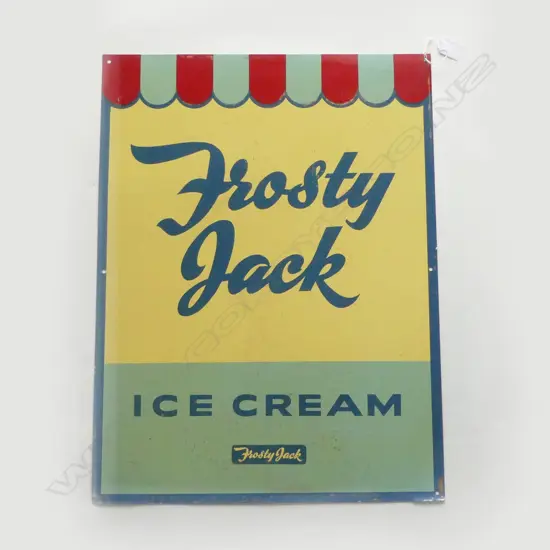 METAL SIGN 'FROSTY JACK ICE CREAM' 610x460mm