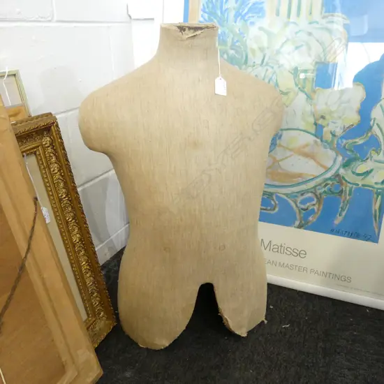 VINTAGE MANNEQUIN TORSO - SAGE LONDON H.680mm