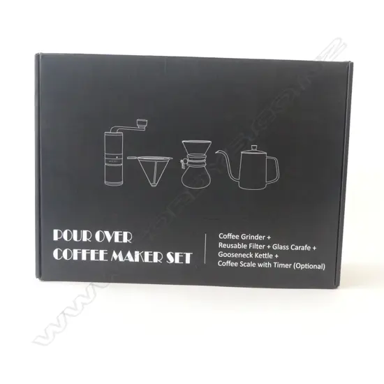 POUR OVER COFFEE MAKER SET, AS NEW IN BOX