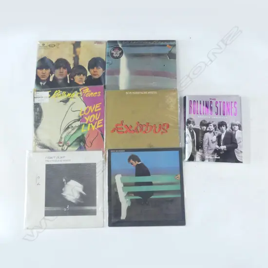 THE ROLLING STONES UNSEEN ARCHIVES BOOK WITH ROLLING STONED/BEATLES/B MARLEY RECORDS ETC  **RTV **