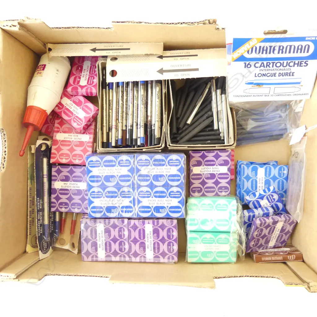 WATERMAN VINTAGE FOUNTAIN PEN & PEN SUPPLIES – BLADDERS, CARTRIDGES, PEN REFILLS ETC Image 1++