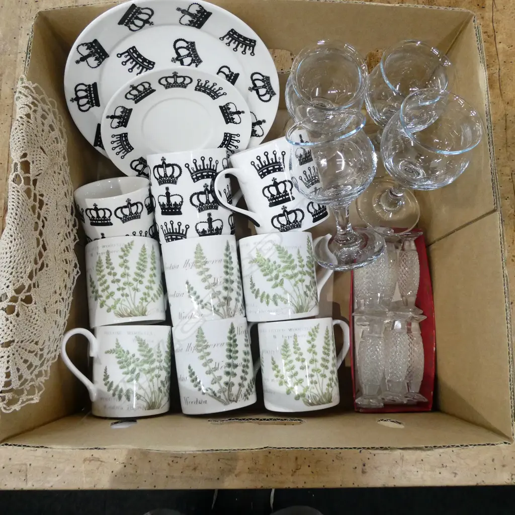 ASST. MUGS, CRYSTAL KNIFE RESTS ETC Image 1++